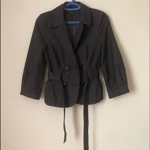 vero moda dark grey blazer top